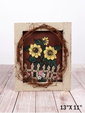 Sunflower Themed Picture Frame